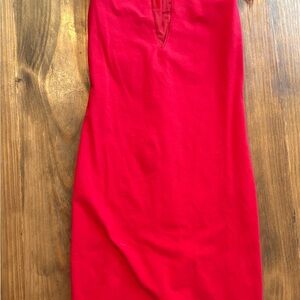 Red Sleeveless Dress